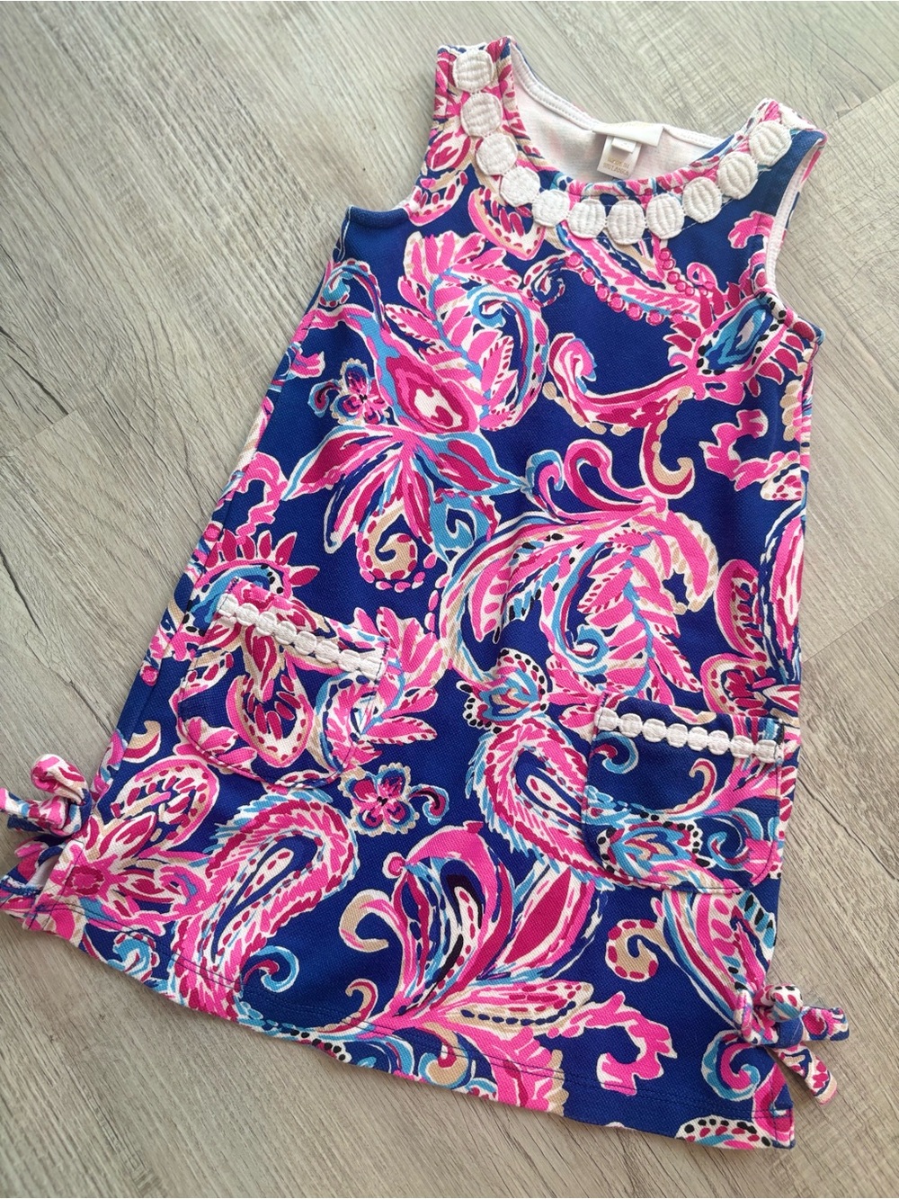 Girls Navy and Pink Lilly Pulitzer Dress